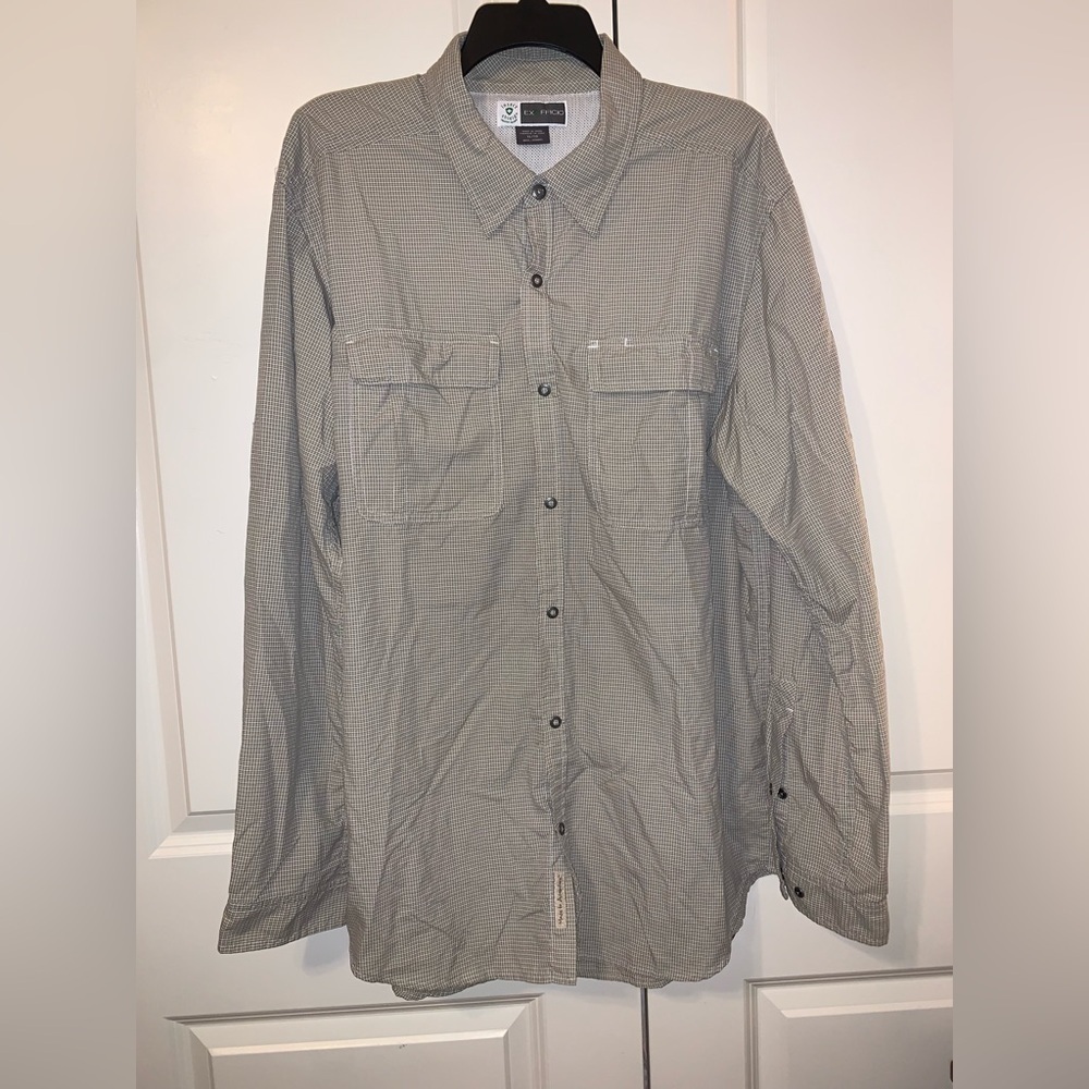 Men's insect shield exofficio tan shirt